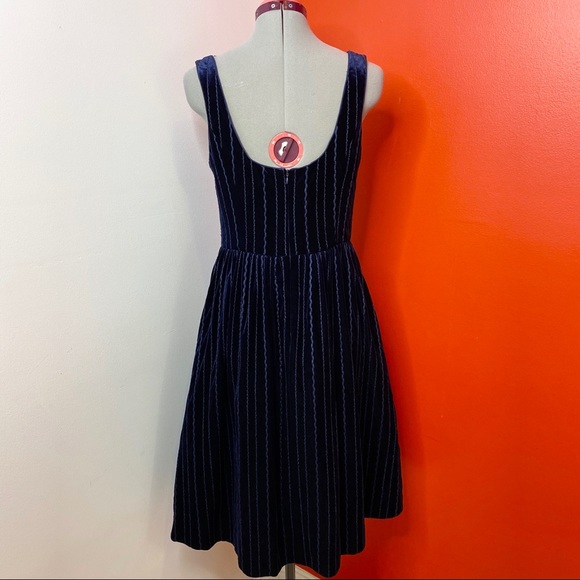 Donna Morgan Velvet Fit & Flare Dress - Picture 6 of 6